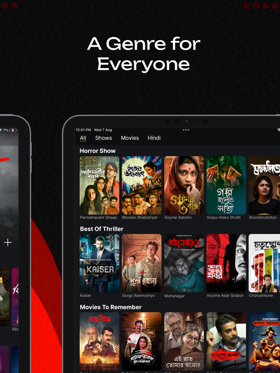 hoichoi - Movies & Web Series iPad screenshot 4 - Entertainment app