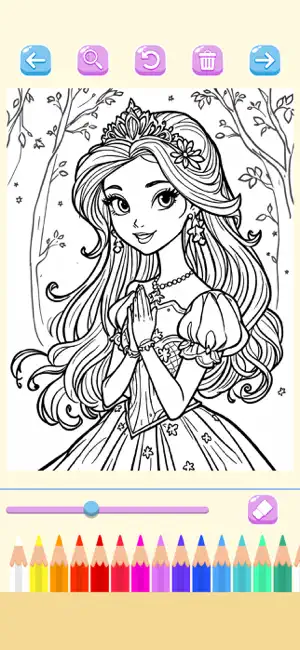 Fairy princess - coloring book screenshot 4