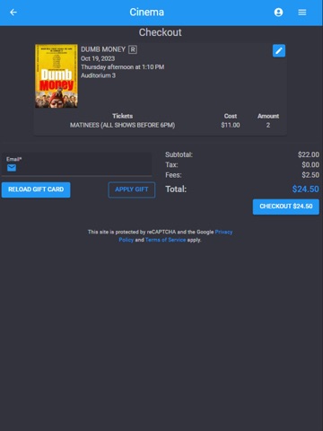 South Pike Cinemas iPad screenshot