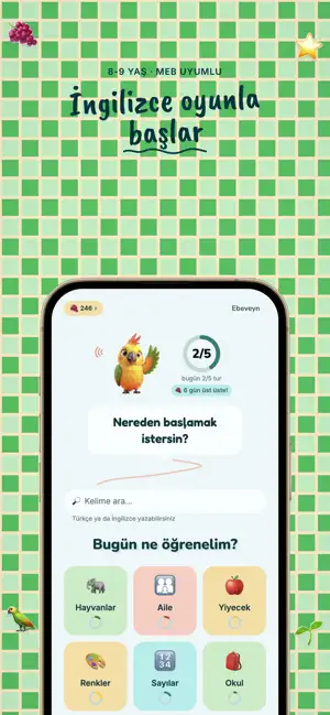 Papağanca: Oyunla İngilizce screenshot 1