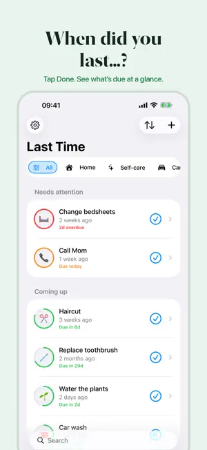 Last Time: When Did I Last? screenshot 1