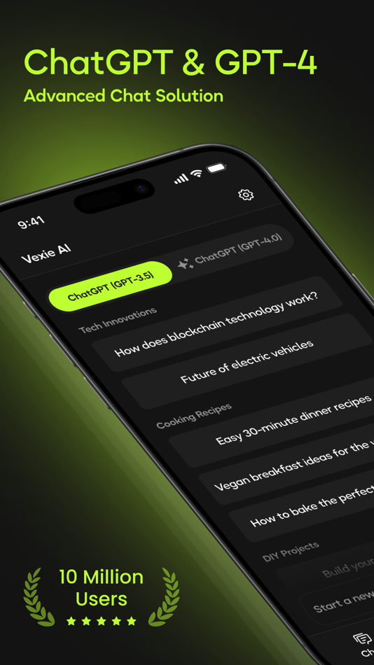 #1. AI Chatbot - Vexie (iOS) Podle: Oguzhan Inal