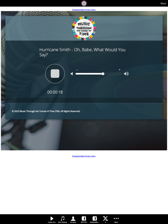 Music Through the Tunnel of Ti iPad screenshot 2 - Music app