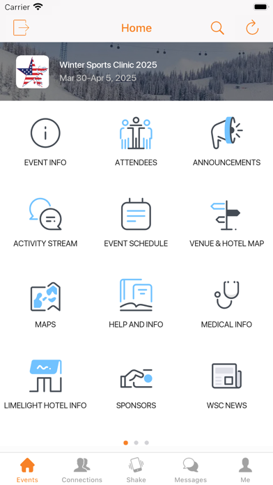 NDV Winter Sports Clinic Screenshot