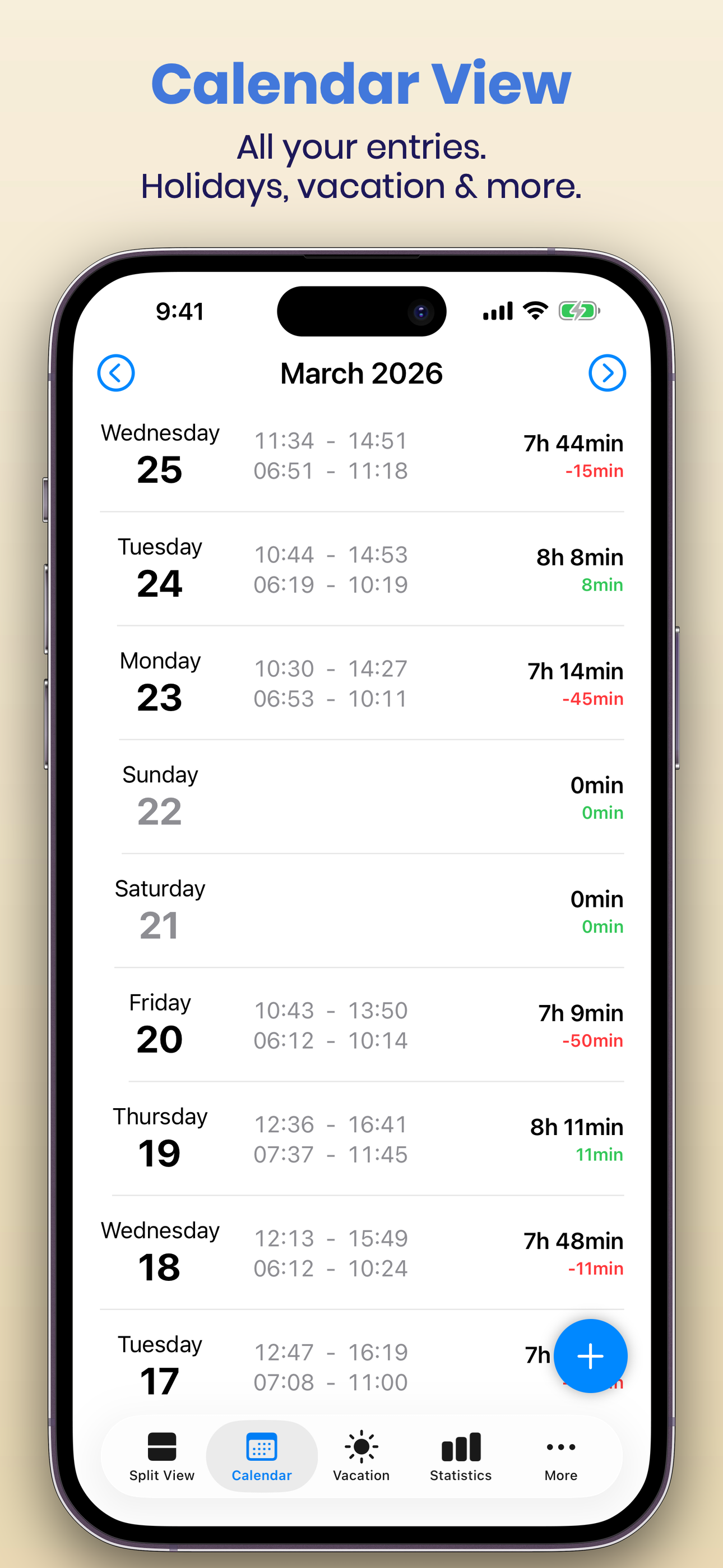 SimpleTimeLogger screenshot 4