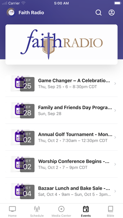 Faith Radio WLBF iPhone screenshot 4 - Education app