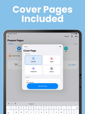 Faxeau: Send Fax from Phone iPad screenshot