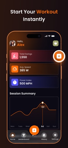 HAXE Fitness - hammer workout screenshot