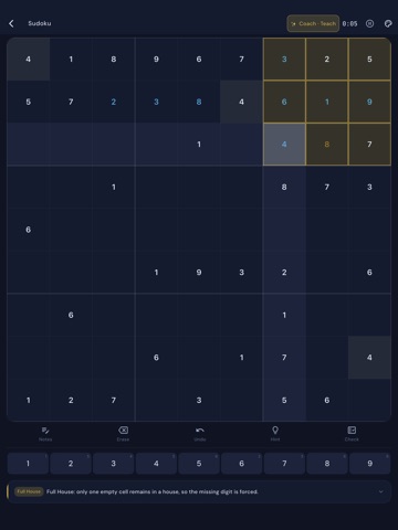 Sudoku AI - Coach & Learn iPad screenshot