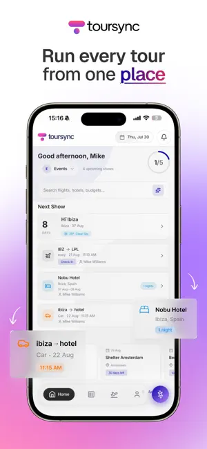 TourSync: Manage Tours Smarter screenshot 1