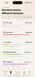 DaysYet: Life & Time Countdown screenshot 3