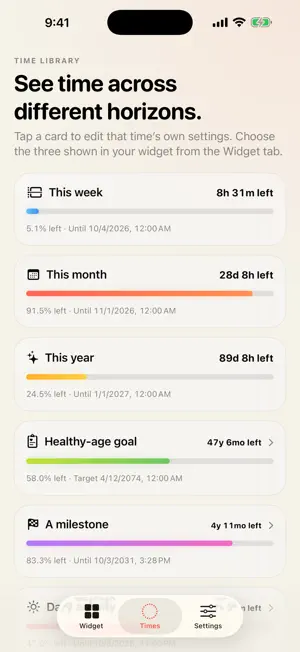 DaysYet: Life & Time Countdown screenshot 3