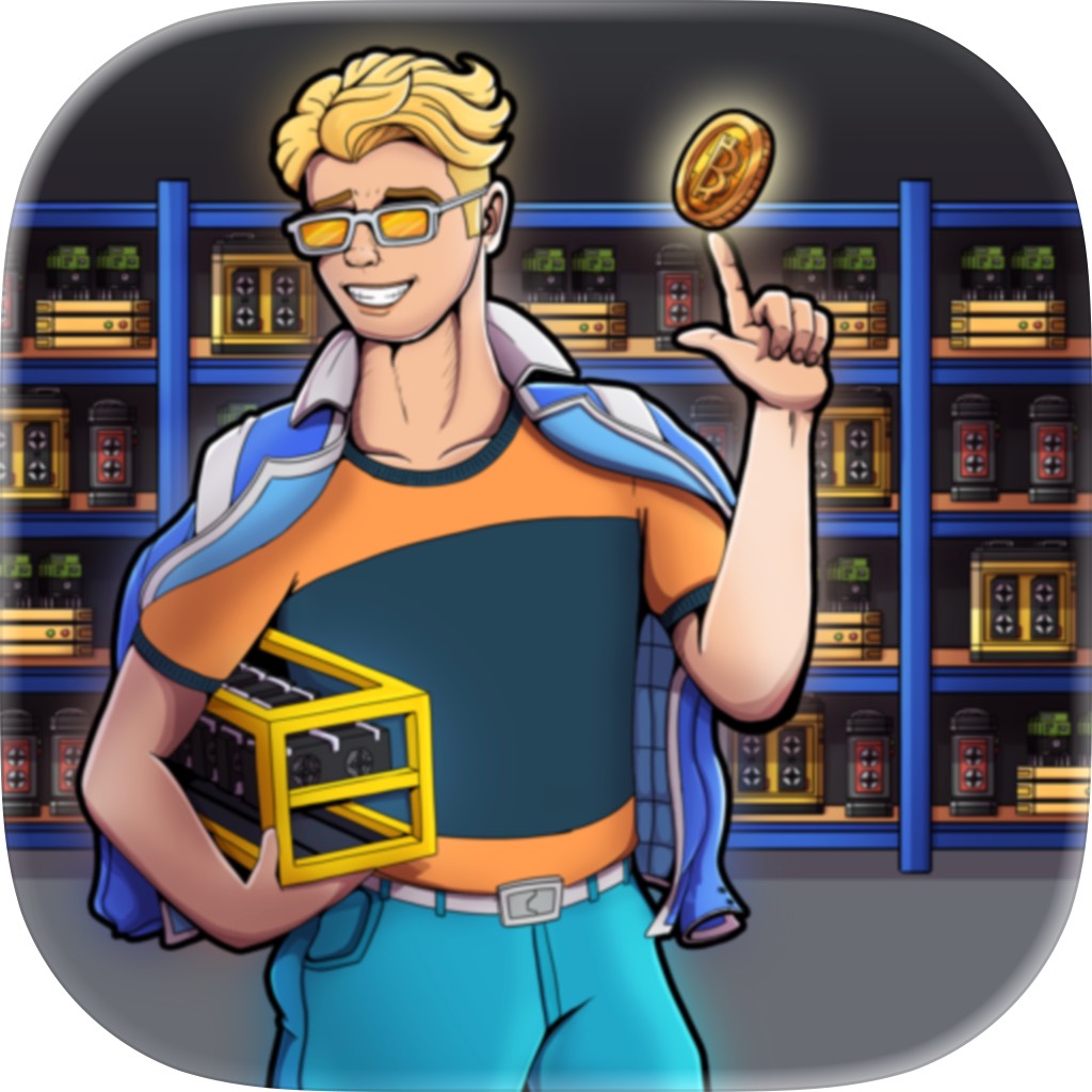 Apple App Store cover for Bitcoin Miner Bro - Tycoon