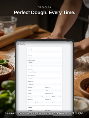 PizzaPlan - Dough Calculator iPad screenshot