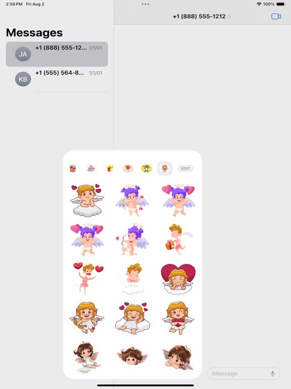 Screenshot #4 pour Sweet Angel Stickers Pack