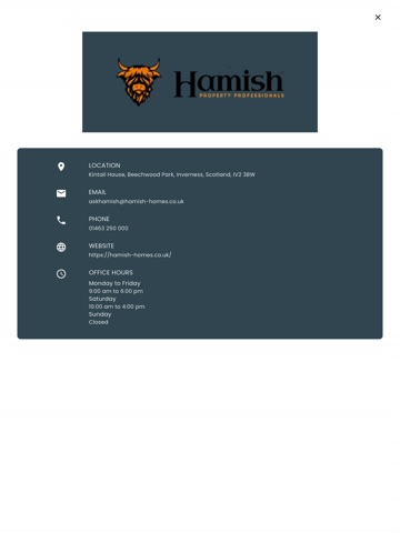 Hamish Homes Ltd iPad screenshot