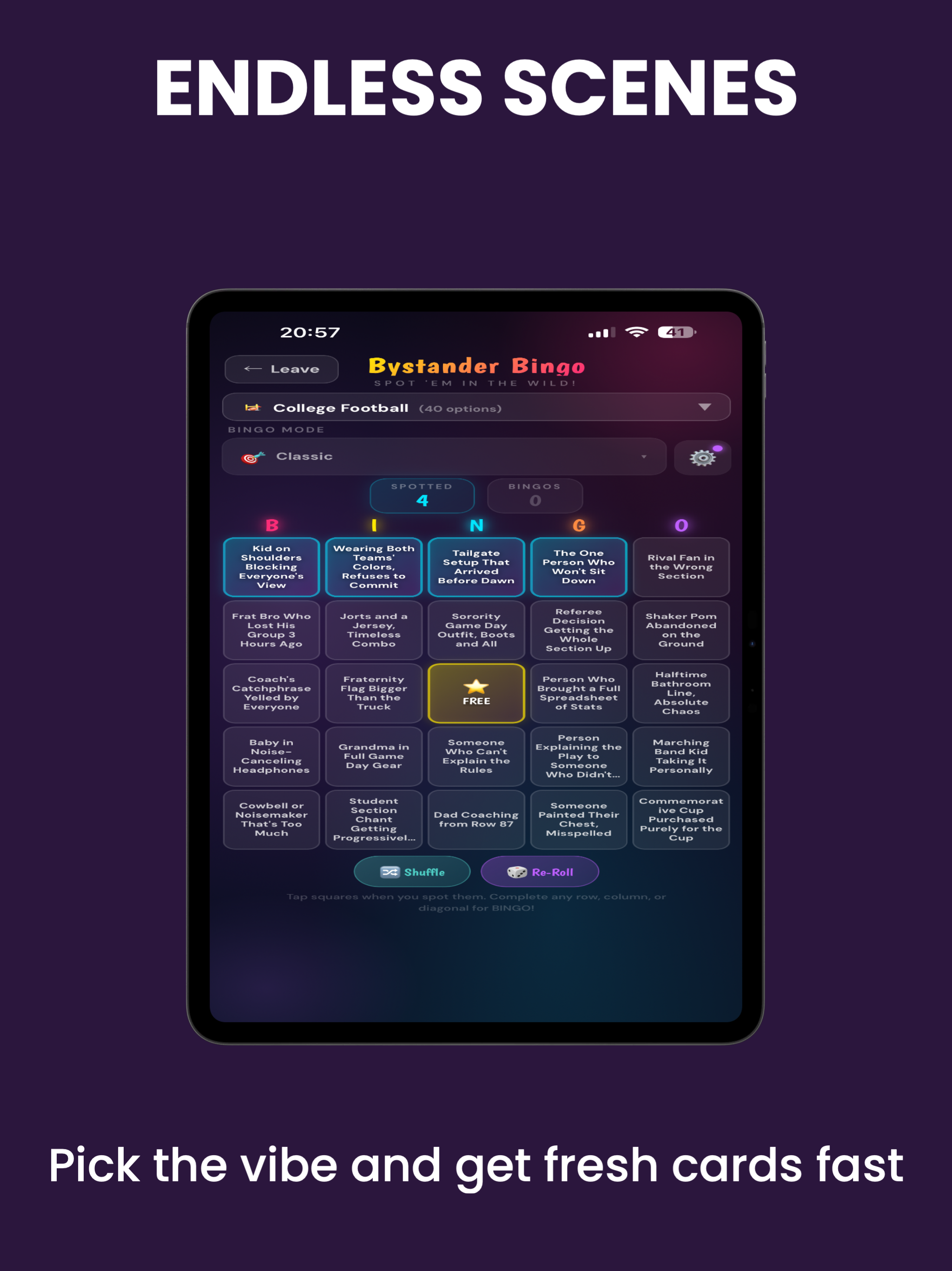 Bystander Bingo: Spot & Score