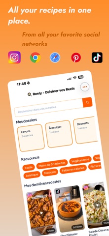 Reely: Recipe & Meal Planner screenshot
