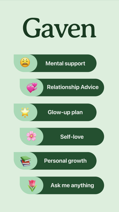 Gaven - Wellness & Life Advice Screenshot