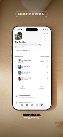 Homebase: Family Hub iPhone screenshot