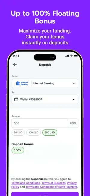 MTrading: Secure Client Area screenshot 1