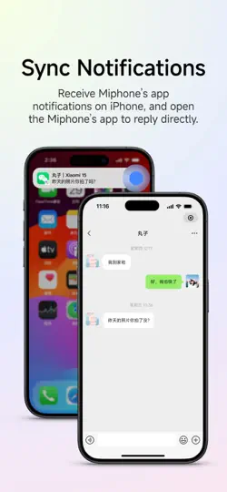 Captura de pantalla de Xiaomi Interconnectivity en iPhone 3