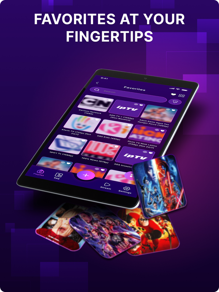 IPTV Player Xtream, M3U, EPG