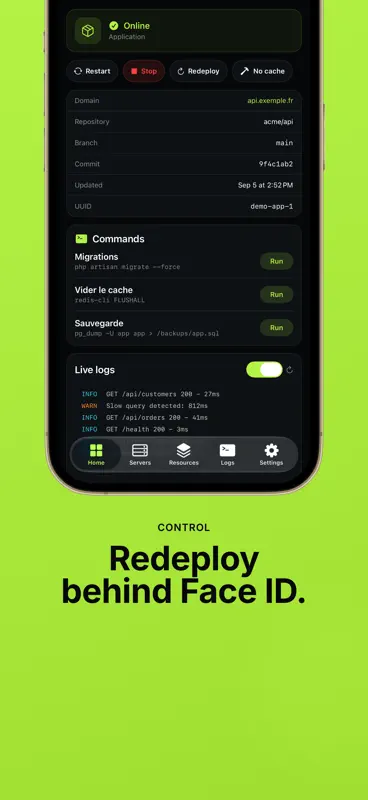 Coolidash - Coolify Manager screenshot 3 of 4