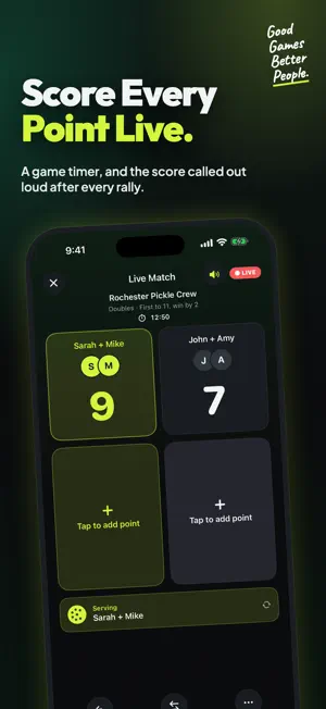 PickleCrew: Pickleball Scores screenshot 2