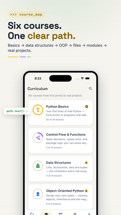 Learn Python: Coding Lessons iPhone screenshot