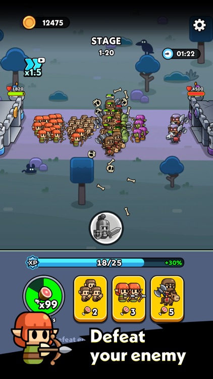 Tiny Warriors Rush - Idle TD