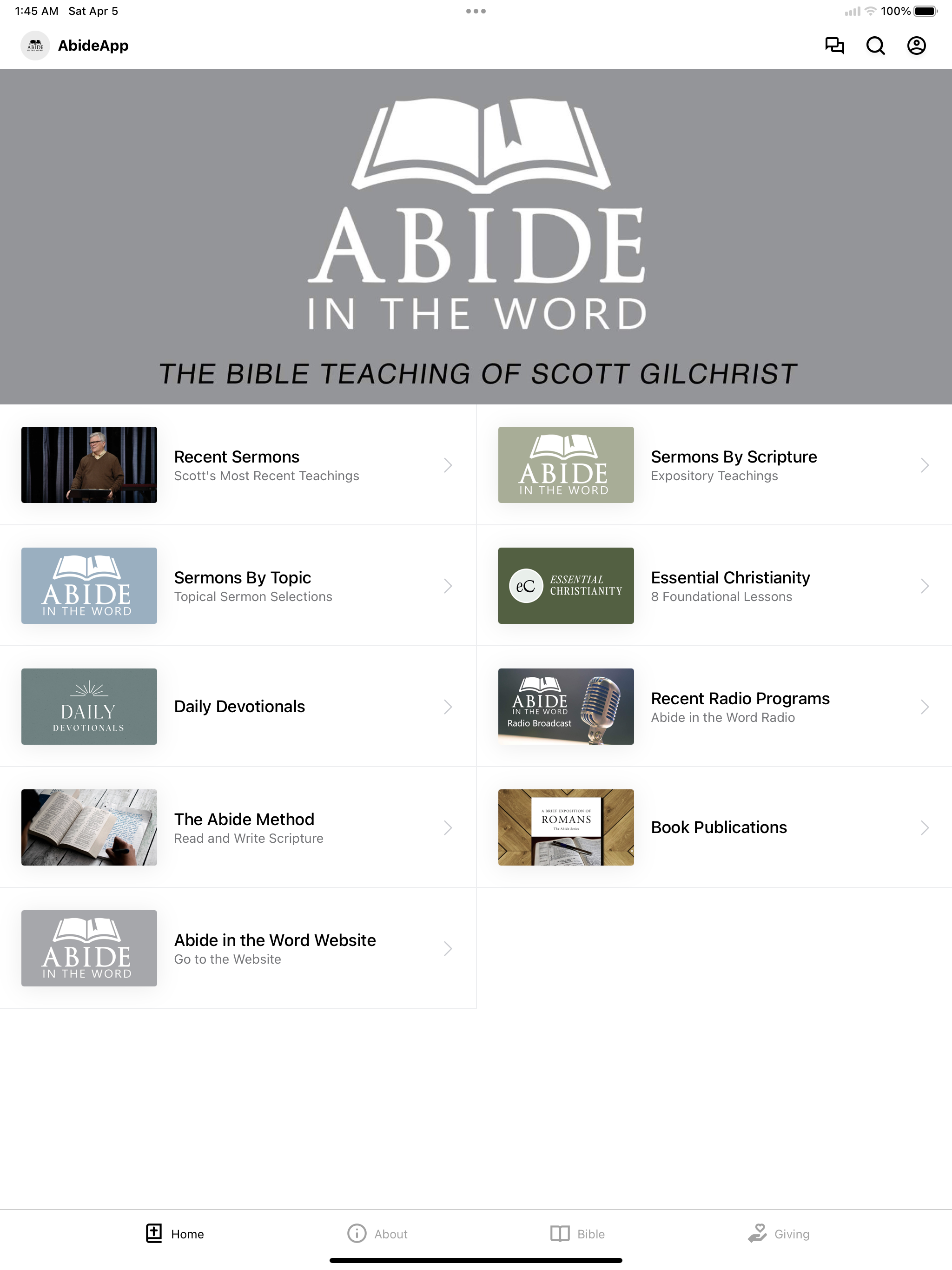 Abide in the Word