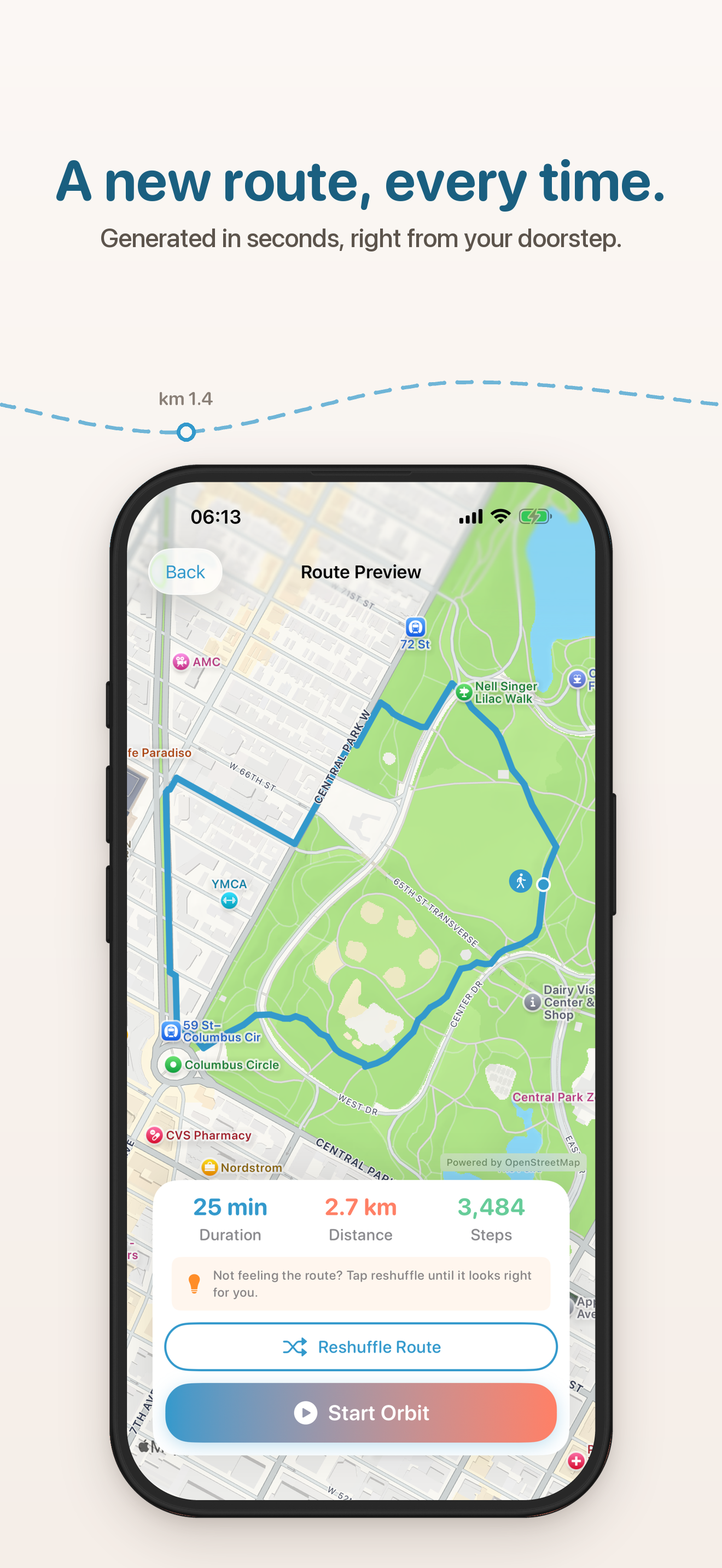 Orbit: Walking Route Planner screenshot 4
