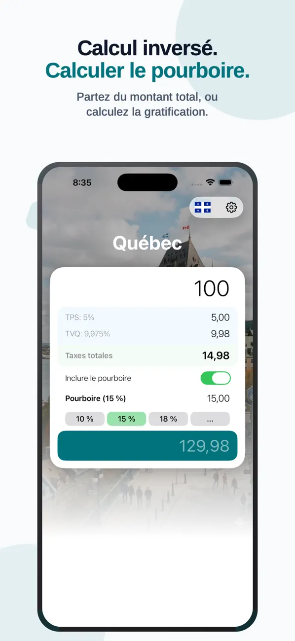 Screenshot #2 pour Taxes de vente Canada TPS, TVH