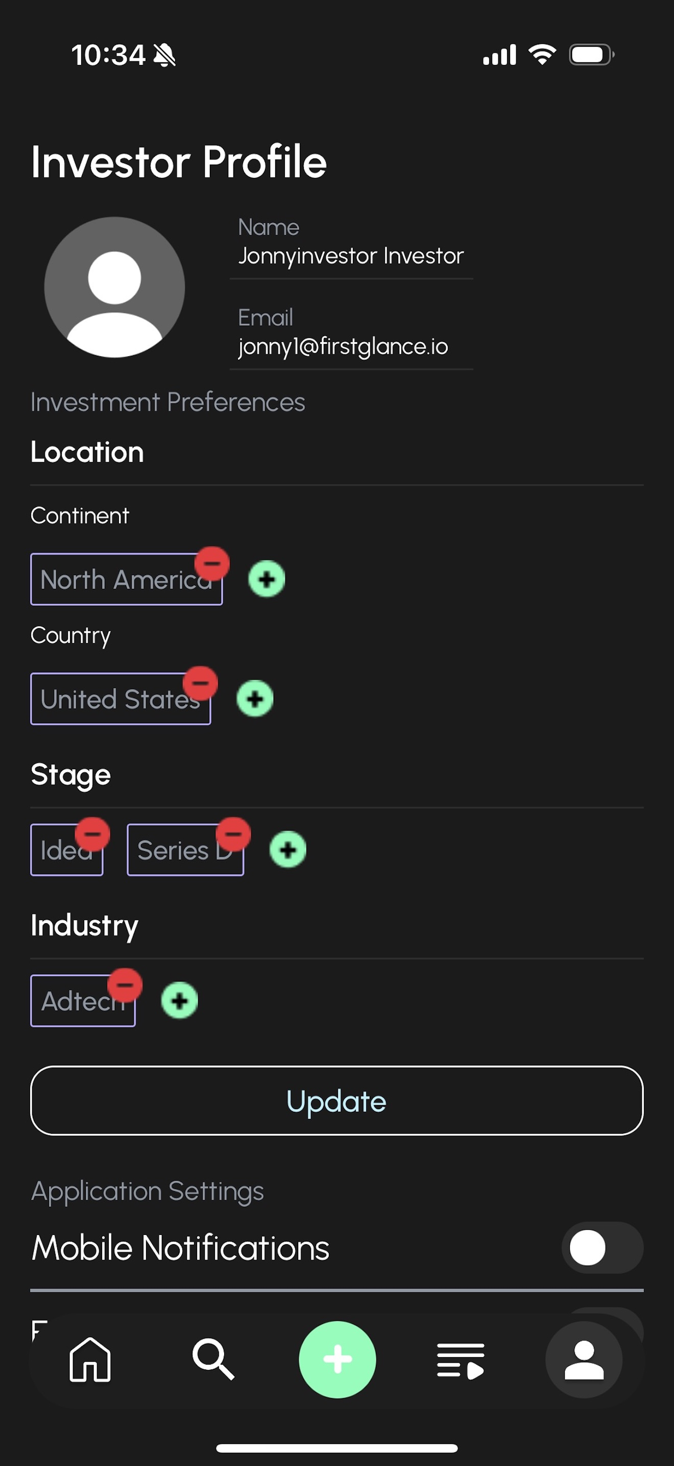 FirstGlance: Startup Discovery