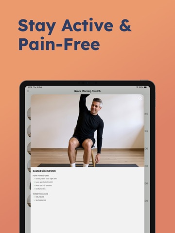 Chair Yoga For Seniors: ZenFit iPad screenshot