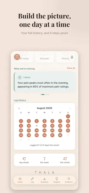 Thala: Chronic Pain Tracker screenshot 4