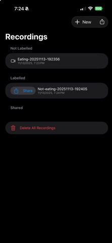 Chew Sense - Collect and Label screenshot