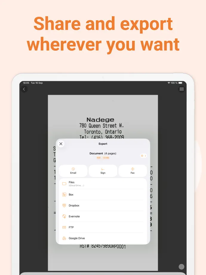 Genius Scan iPad screenshot 6