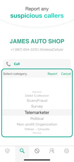 Скриншот Call Protect: Robocall Blocker на iPhone 5
