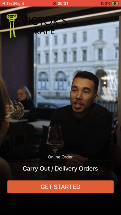 Victors Kafe App Screenshot