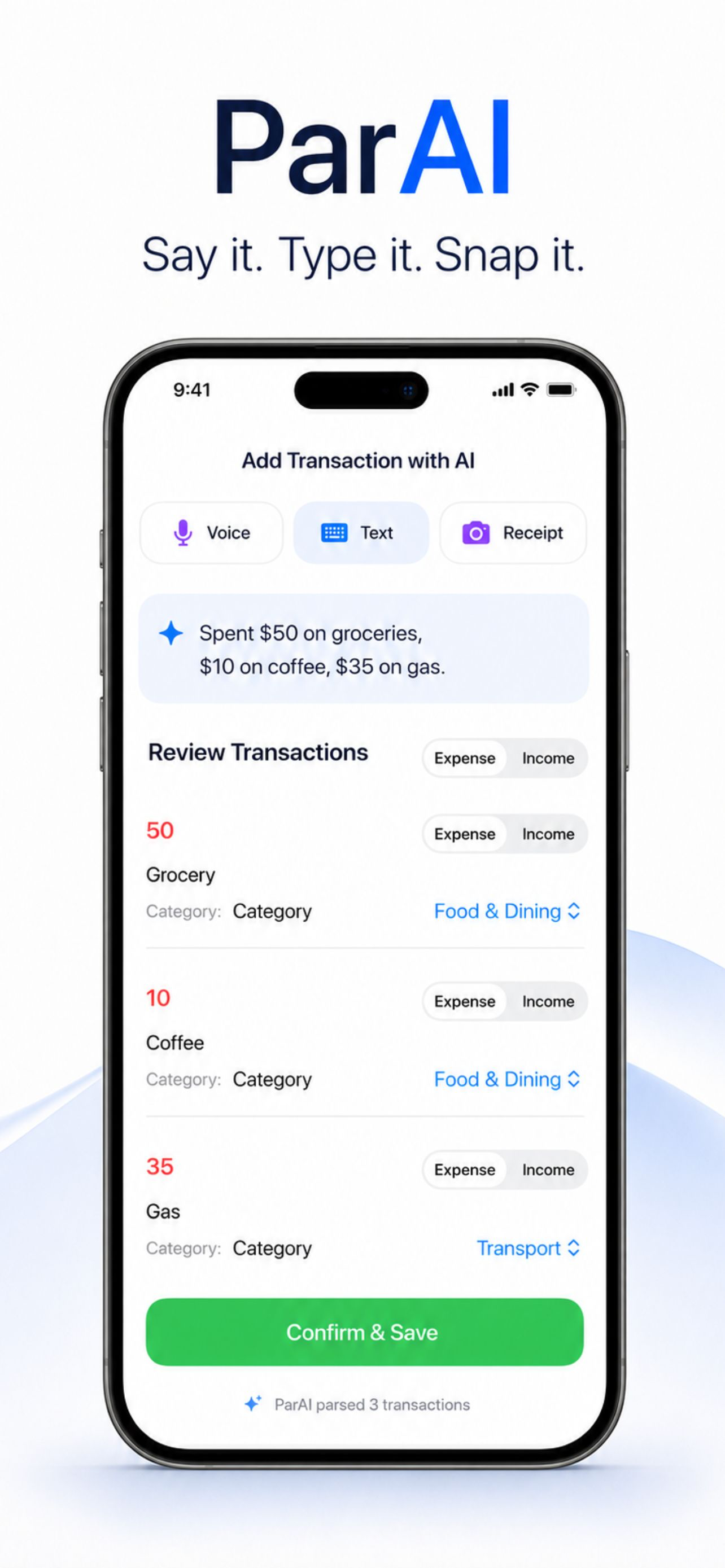 ParAI: Income&Expense Tracker screenshot 6