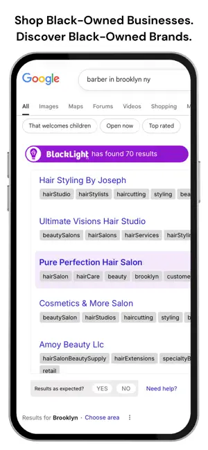 BlackLight Extension screenshot 1
