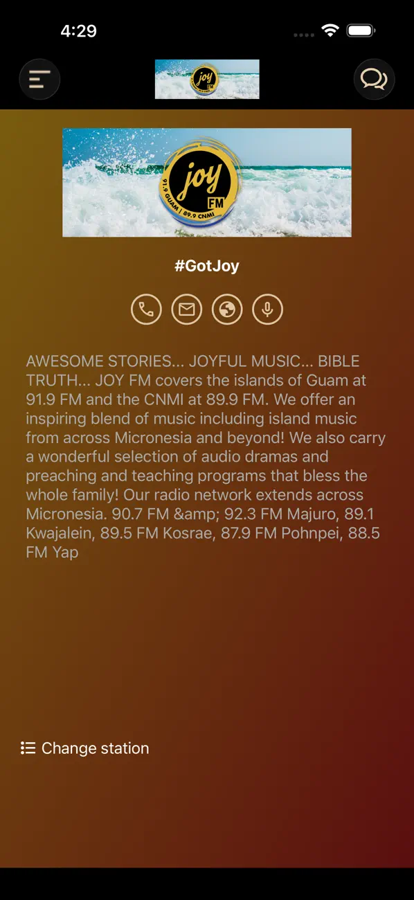 Screenshot #3 pour JOY FM RADIO - Marianas