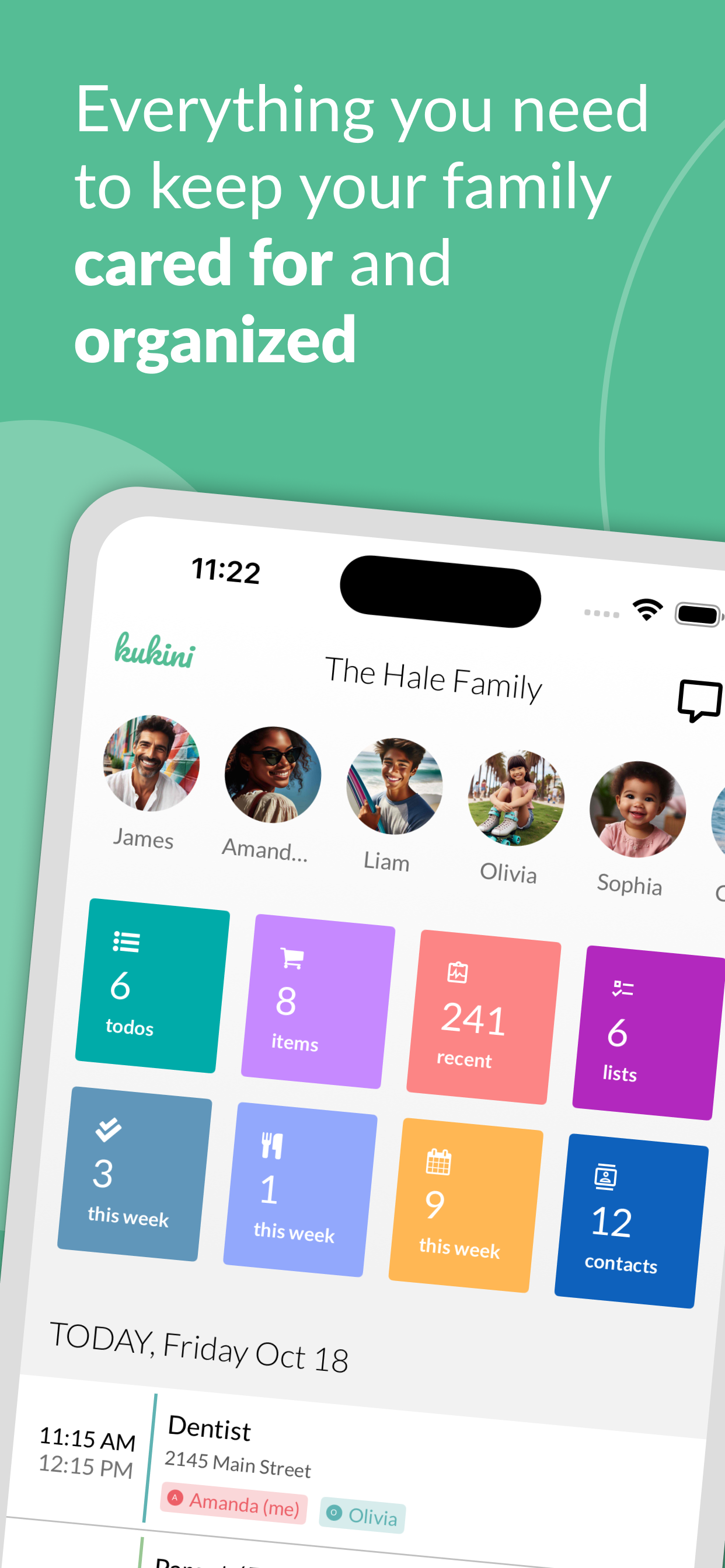 Kukini - Family Organizer