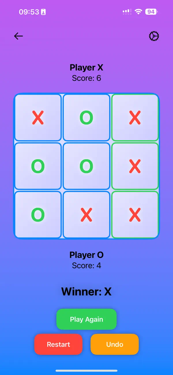 Screenshot #3 pour XO Game Tic Tac Toe