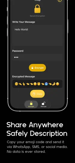 Screenshot von Tmoji: Secure Emoji Messages auf dem iPhone 2