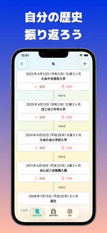 家族年表 iPhone screenshot