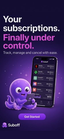 Cancel Subscriptions | SubOff iPhone screenshot