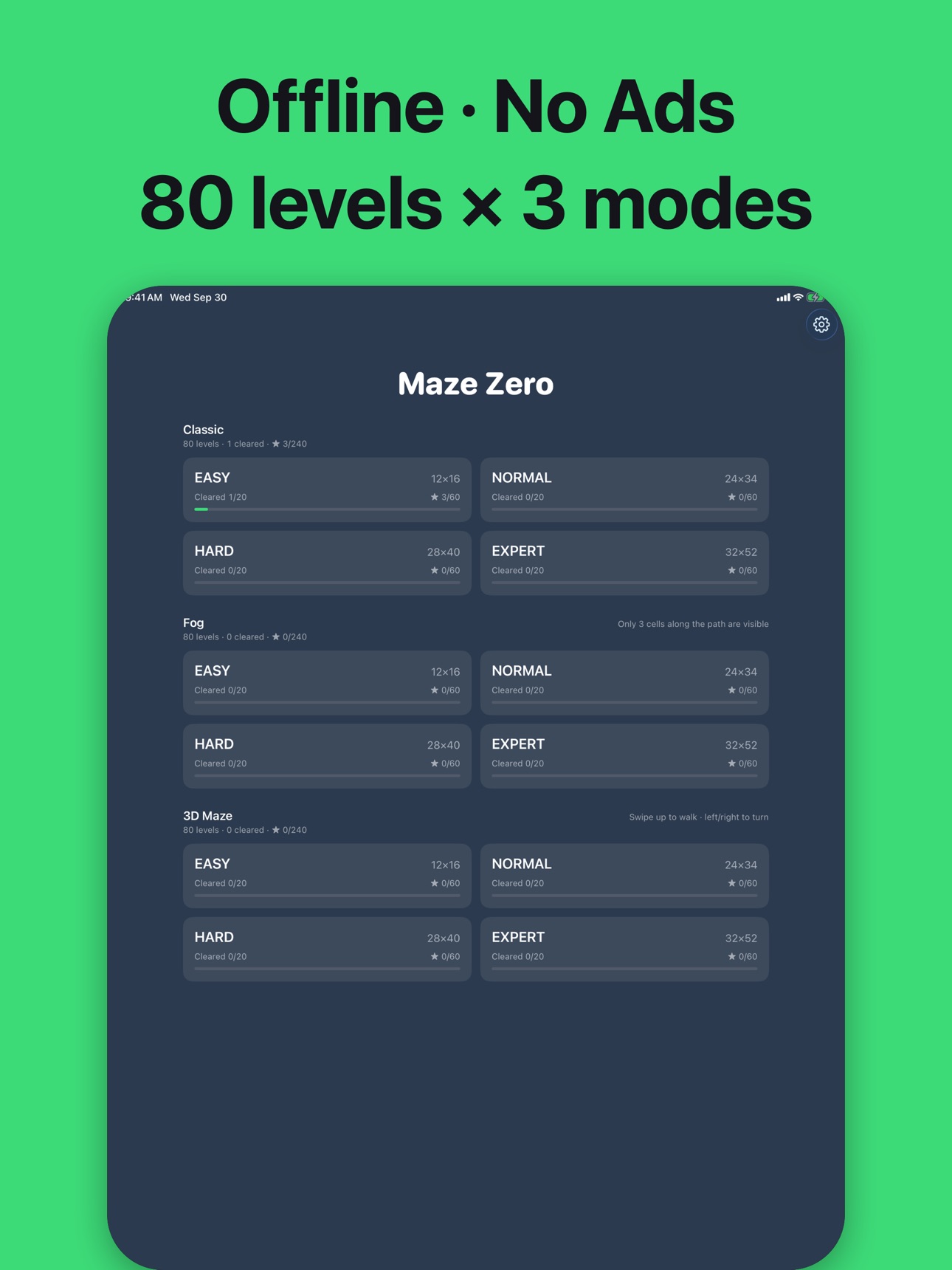 Screenshot 9 of Maze Zero - Offline, No Ads